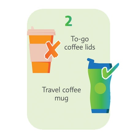 2 To reduce single-use plastic in Curacao Use a travel coffee mug