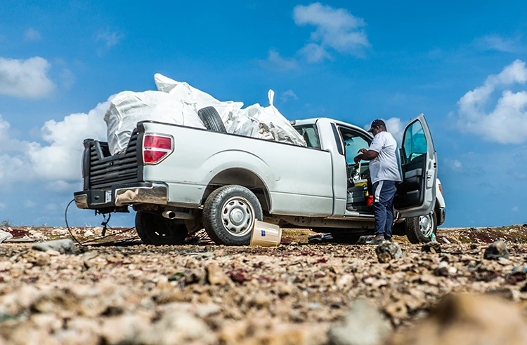 Recycling Pickup services in Curacao by Green Phenix